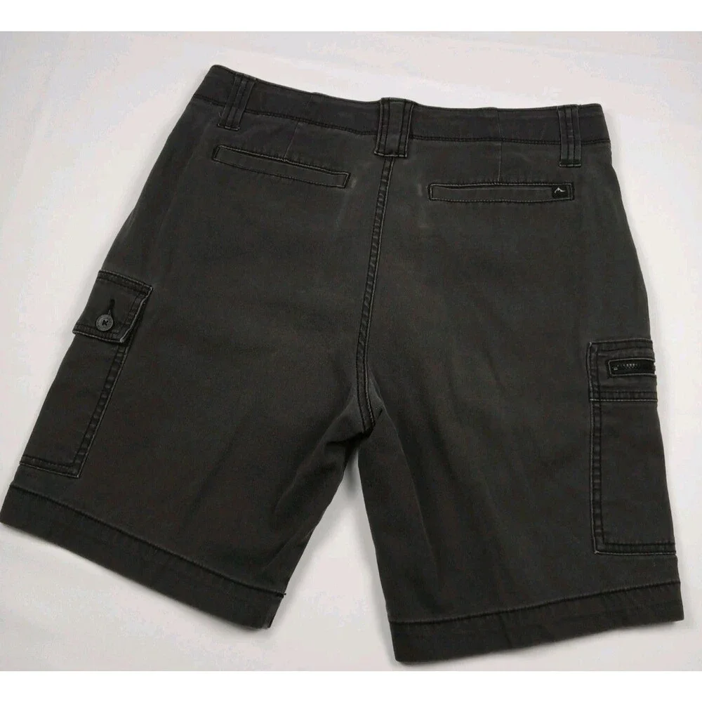 Denali Mens Size 32 Charcoal Gray Outdoor Cargo Shorts Stretch Hiking